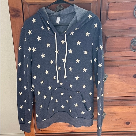Alternative Tops - Alternative Star Pattern Hoodie - Dark Blue and White Size XL NWOT